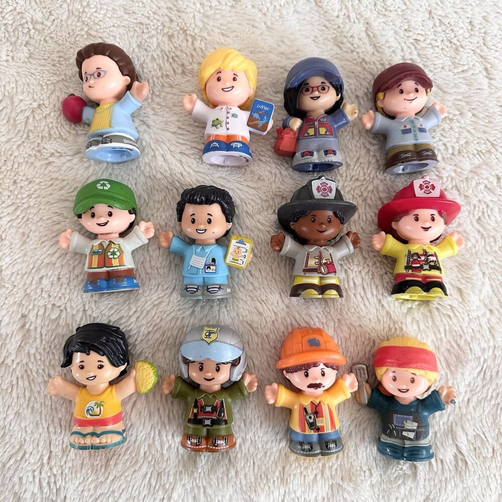 Fisher Price Little People Lot Of 12 Toy Figure Career